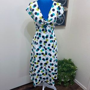 Bettie Page White Polka Dot Dress